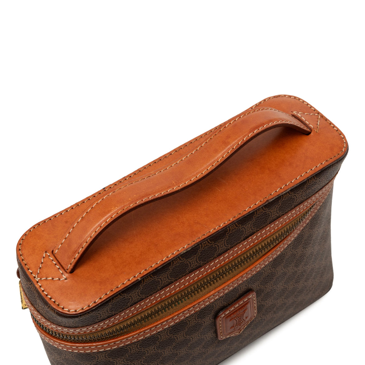 Celine Macadam Coated Canvas Vanity Bag