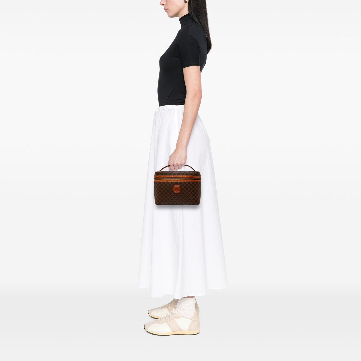 Celine Macadam Coated Canvas Vanity Bag