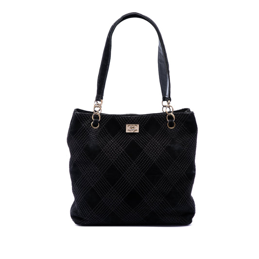 Chanel CC Suede Wild Stitch Tote
