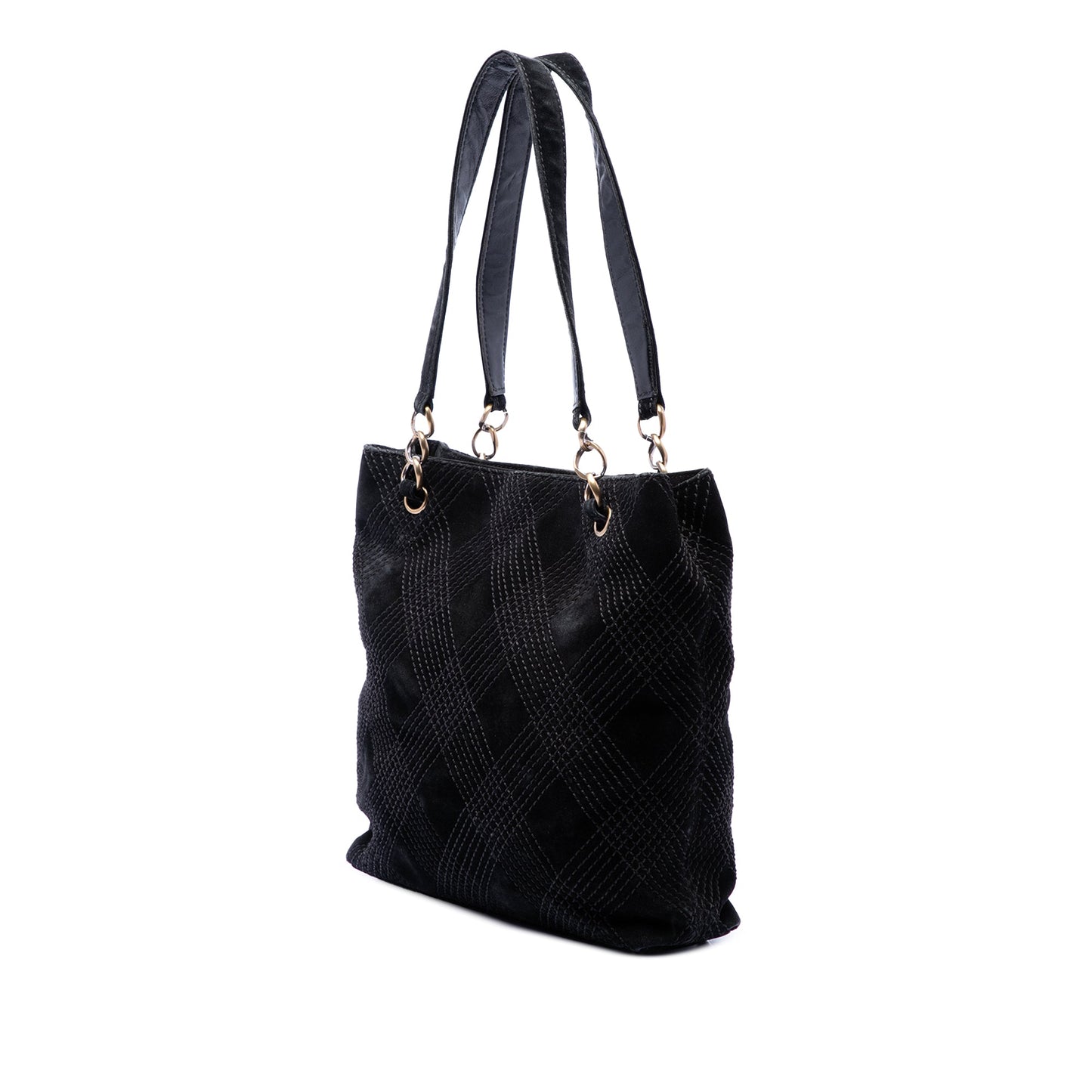Chanel CC Suede Wild Stitch Tote