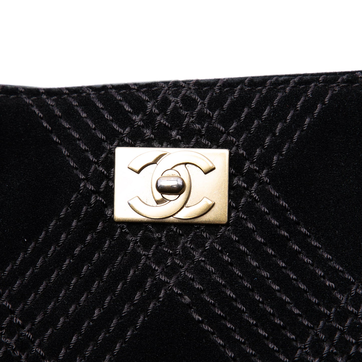 Chanel CC Suede Wild Stitch Tote