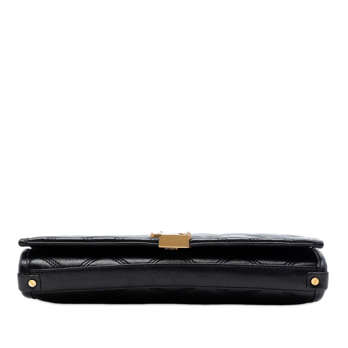 Saint Laurent Quilted Diamond Lambskin Becky Wallet on Chain