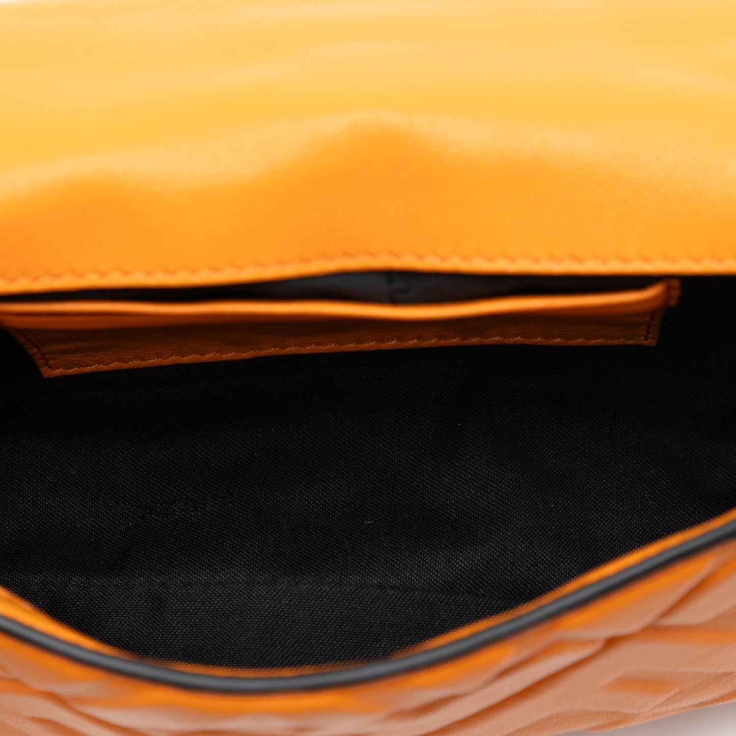 Fendi Mini Zucca Embossed Leather Baguette Satchel
