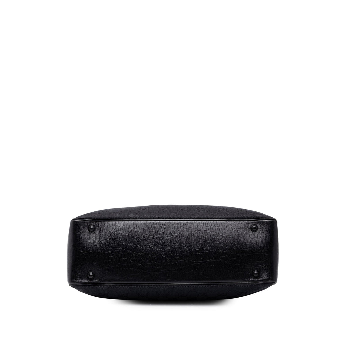 Gucci GG Canvas Bamboo Tote — Black