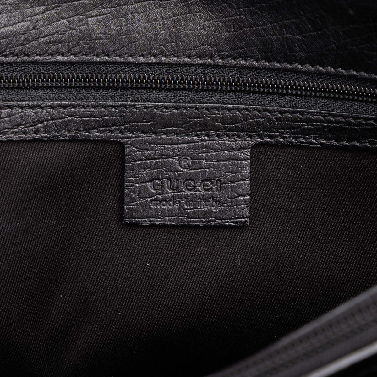 Gucci GG Canvas Bamboo Tote — Black