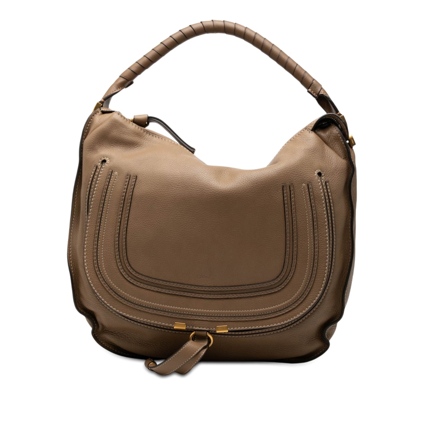 Chloé Large Pebbled Calfskin Marcie Hobo