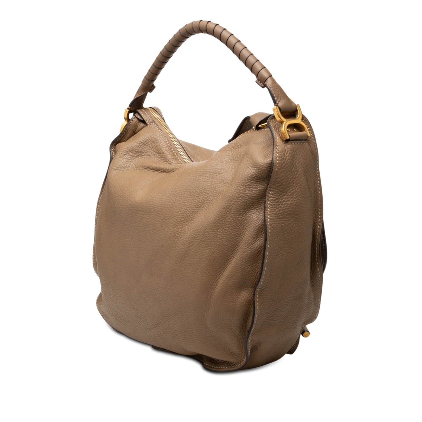 Chloé Large Pebbled Calfskin Marcie Hobo