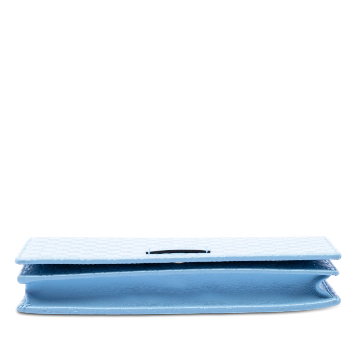 Gucci Microguccissima Wallet on Strap — Blue