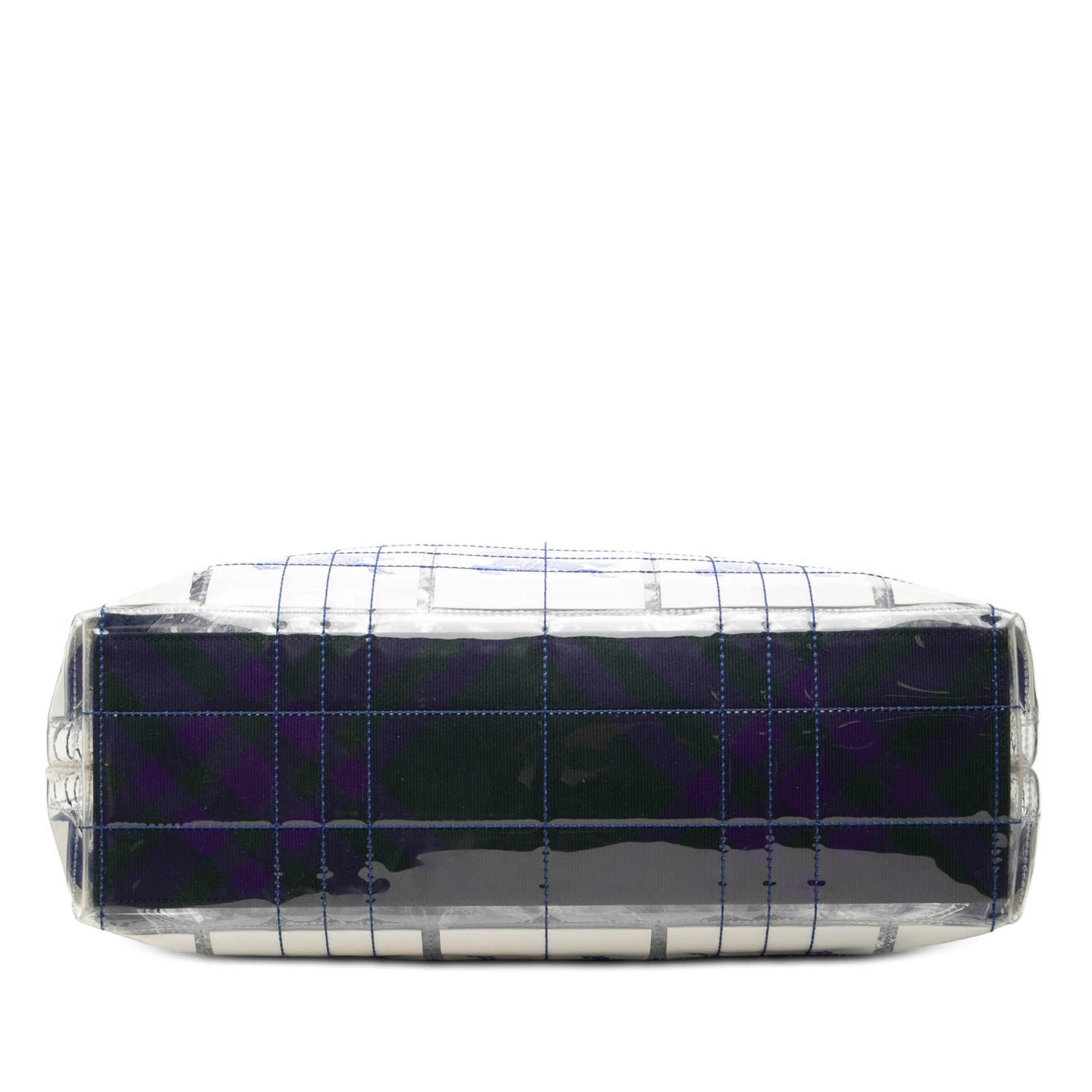 Burberry Polyurethane Transparent EKD Label Tote