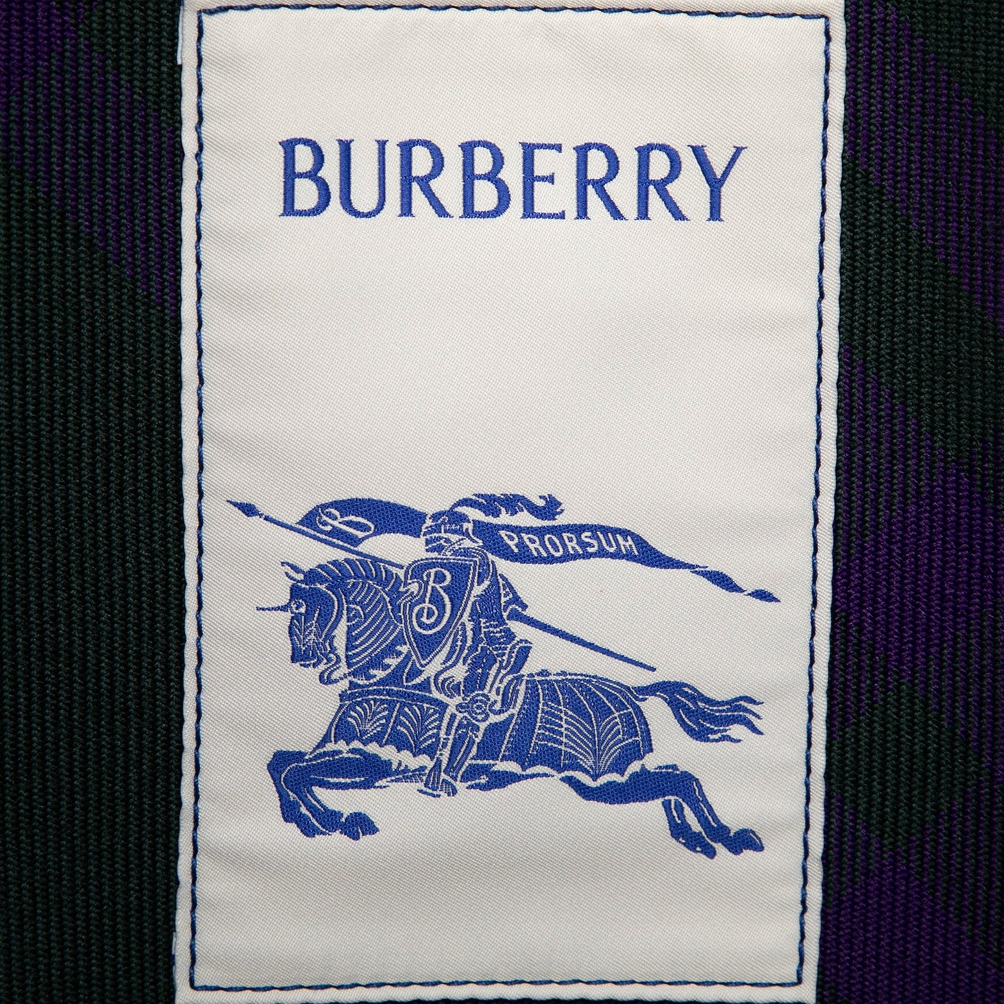 Burberry Polyurethane Transparent EKD Label Tote
