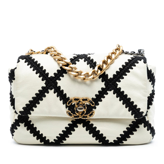 Chanel Medium Crochet Calfskin 19 Flap