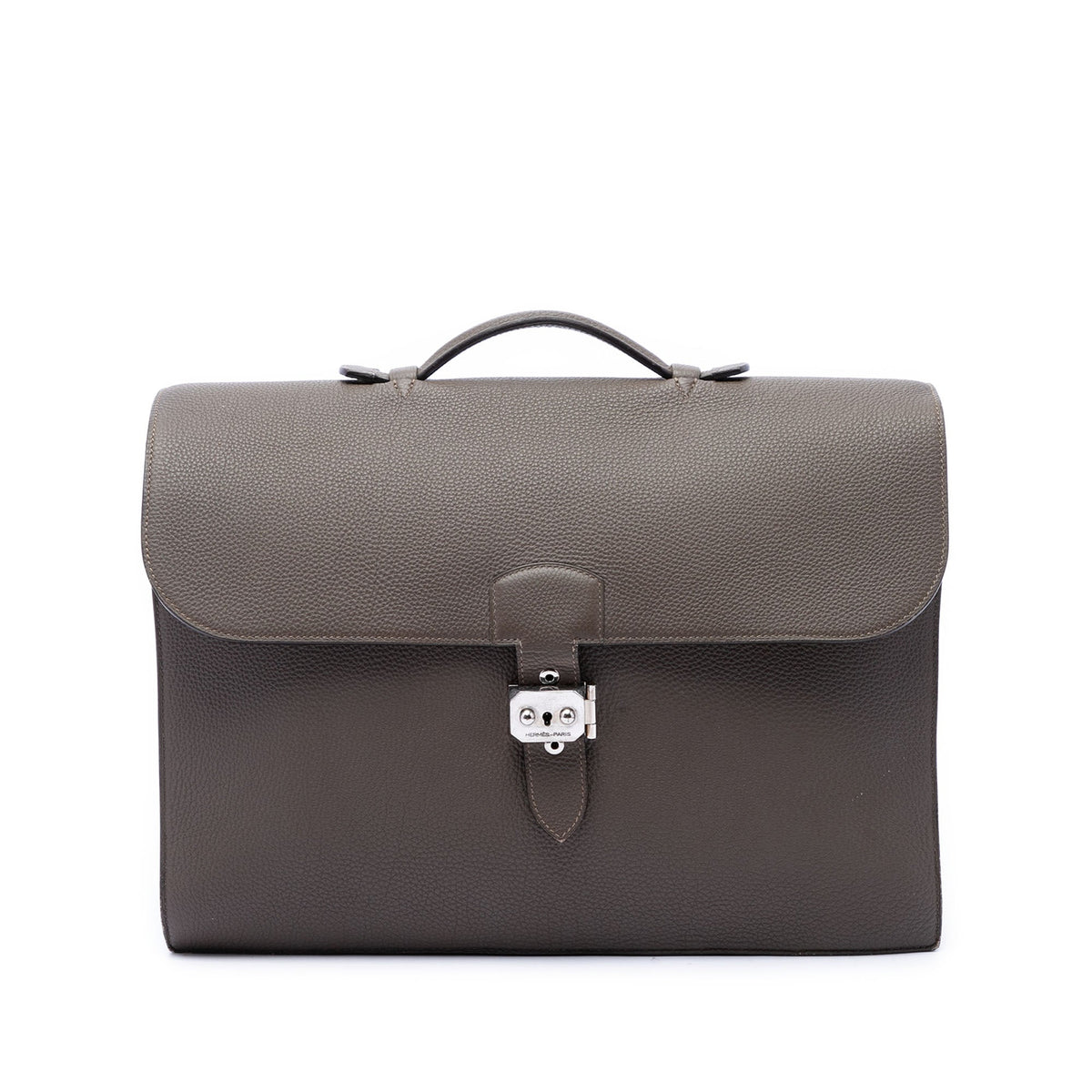 Hermès Togo Sac A Depeches 38 — Brown