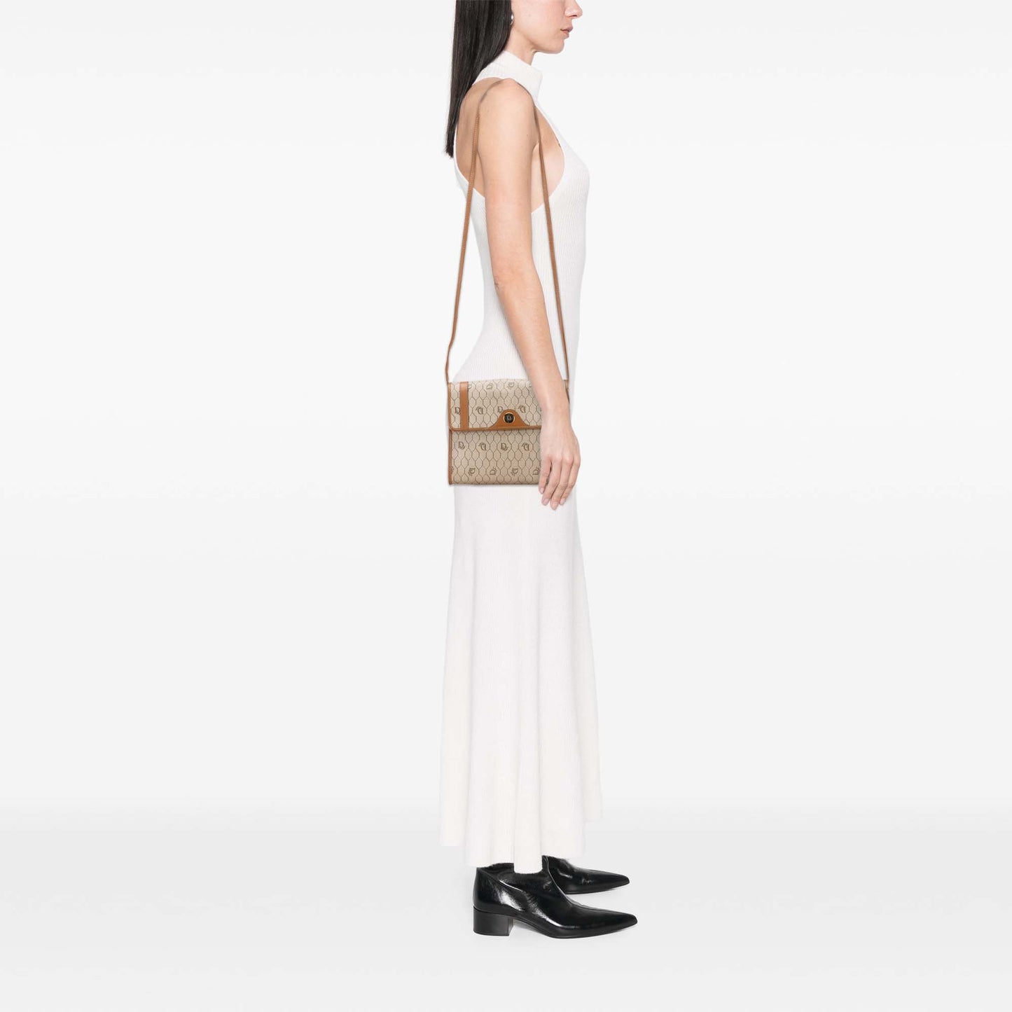 Dior Honeycomb Coated Canvas Crossbody
