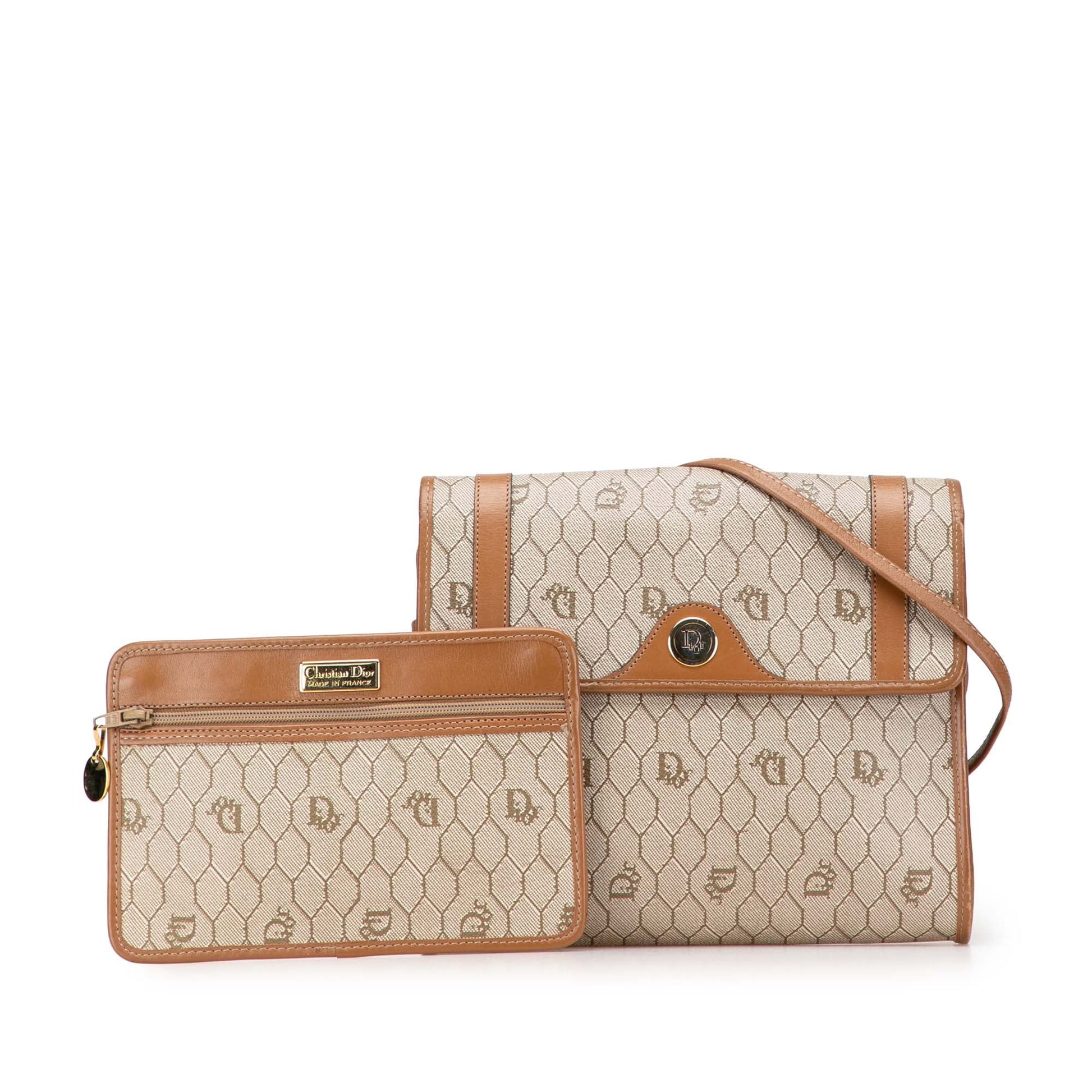 Dior Honeycomb Coated Canvas Crossbody
