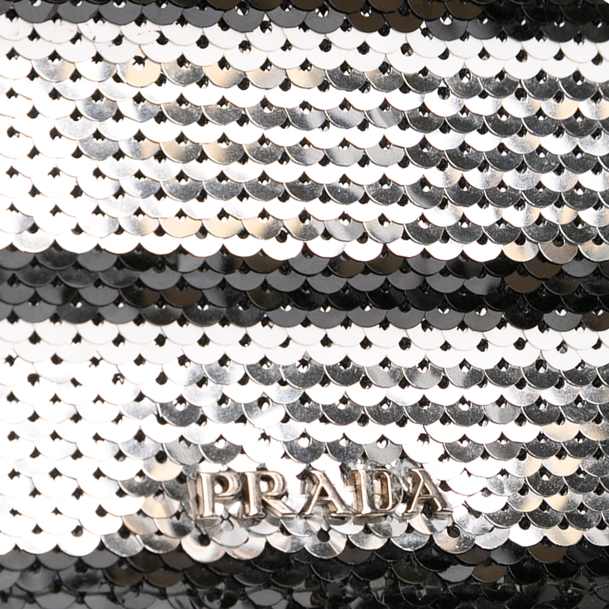 Prada Sequin Embellished Baia Chain Flap