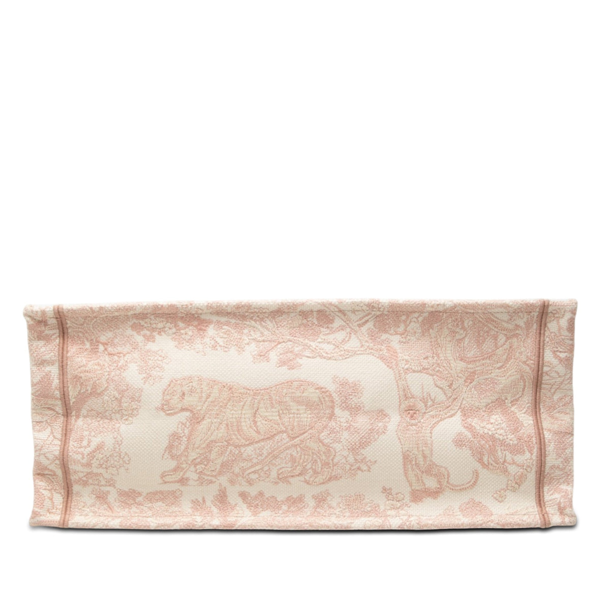 Dior Large Canvas Embroidered Dioriviera Toile De Jouy Book Tote — Pink