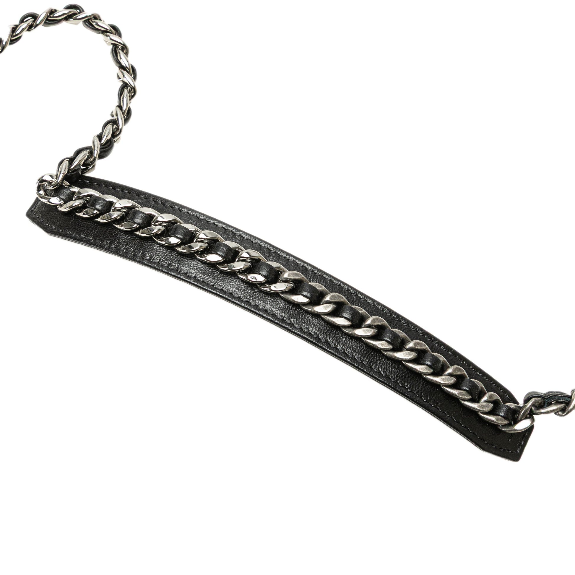 Chanel Quilted Lambskin Chanel 19 Card Holder On Chain