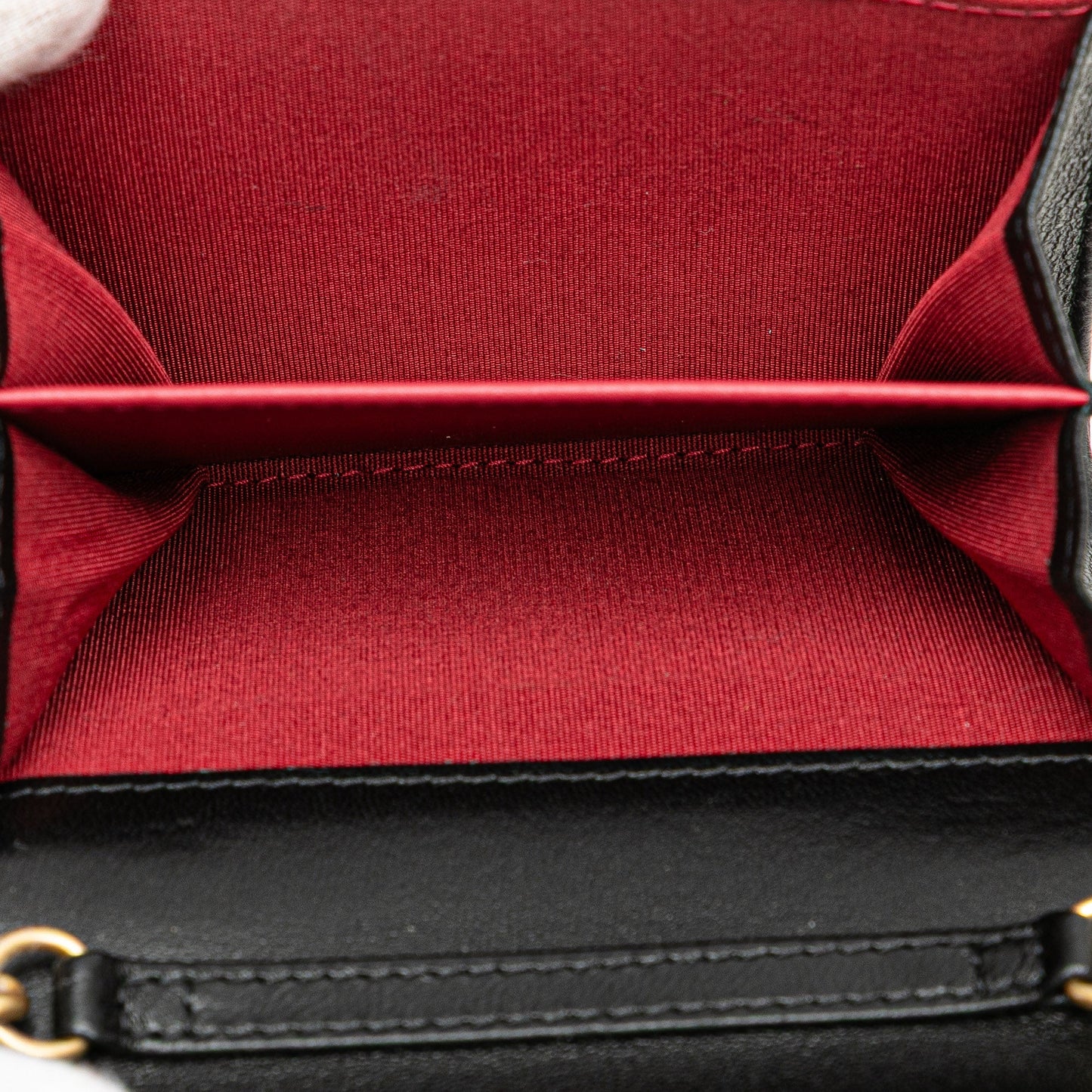 Chanel Quilted Lambskin Chanel 19 Card Holder On Chain