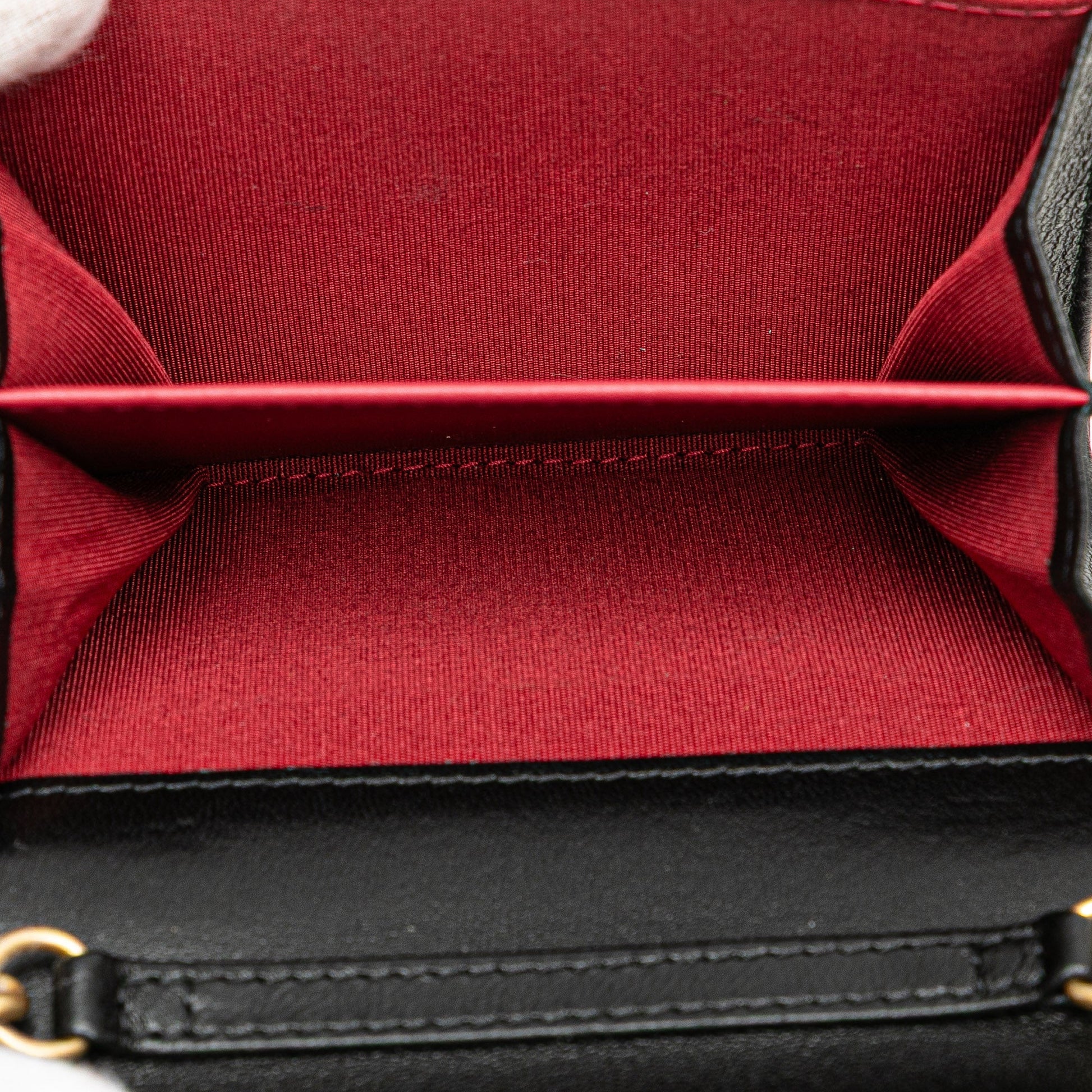 Chanel Quilted Lambskin Chanel 19 Card Holder On Chain