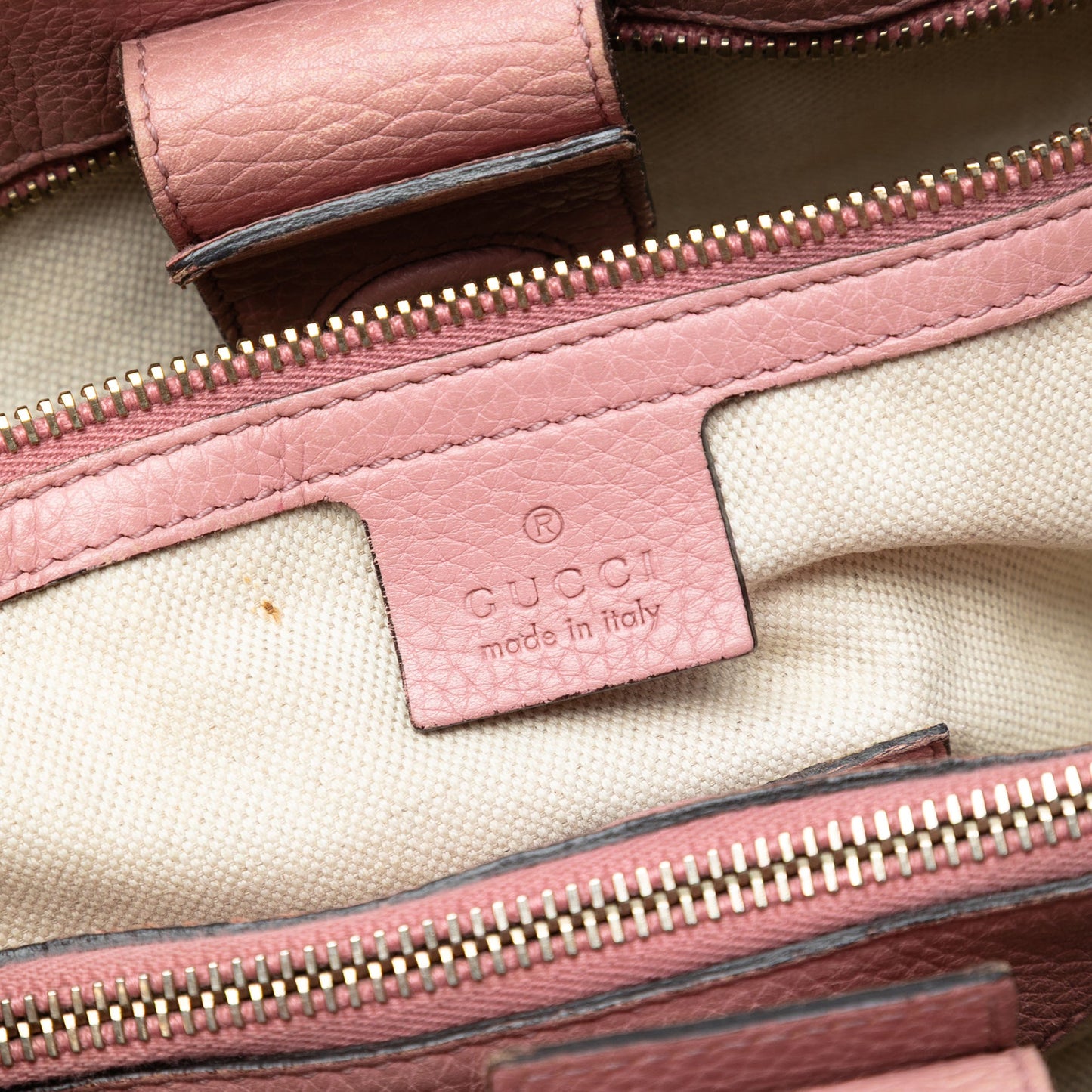 Gucci Medium Bicolor Calfskin Bamboo Shopper Satchel