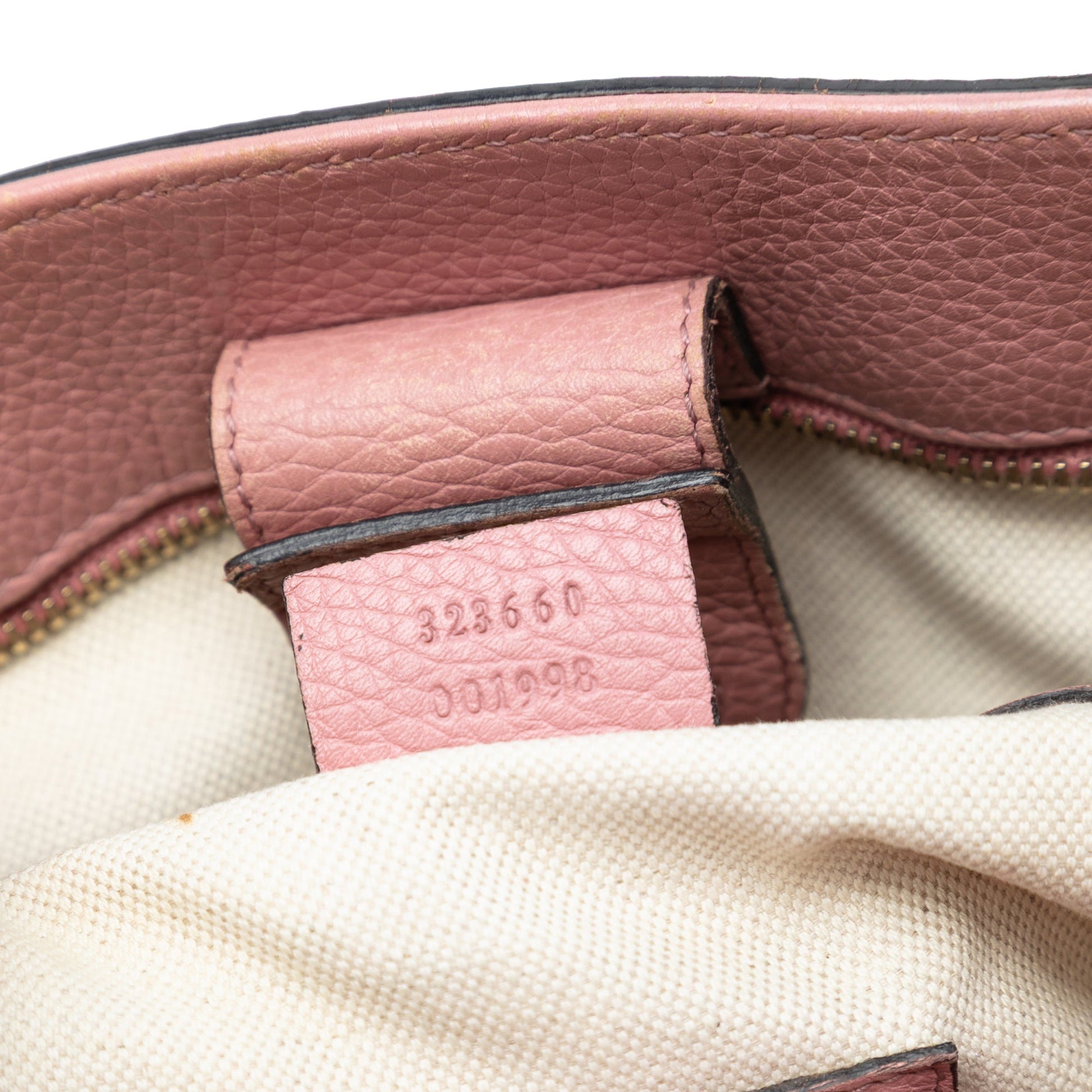 Gucci Medium Bicolor Calfskin Bamboo Shopper Satchel