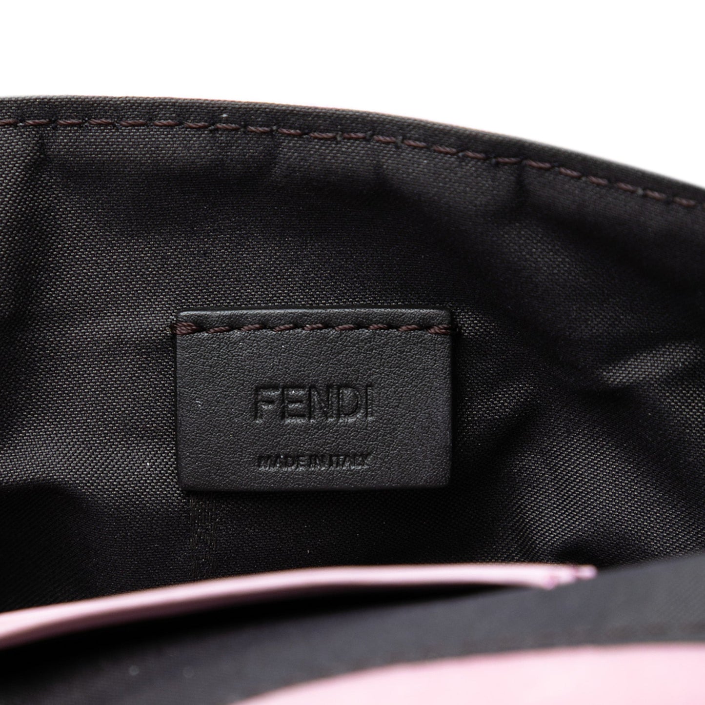 Fendi Mini Zucca Embossed Velvet Baguette Satchel