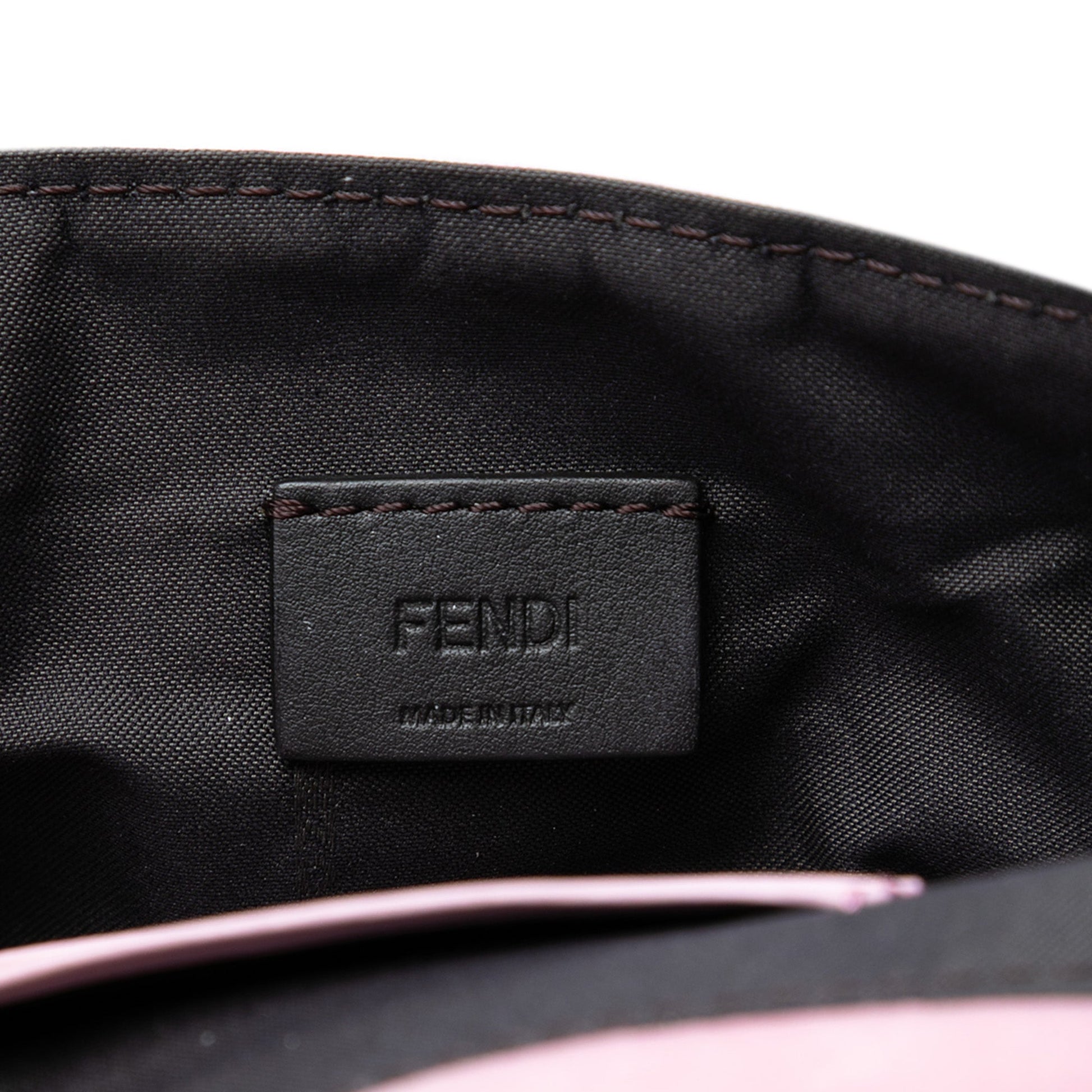 Fendi Mini Zucca Embossed Velvet Baguette Satchel