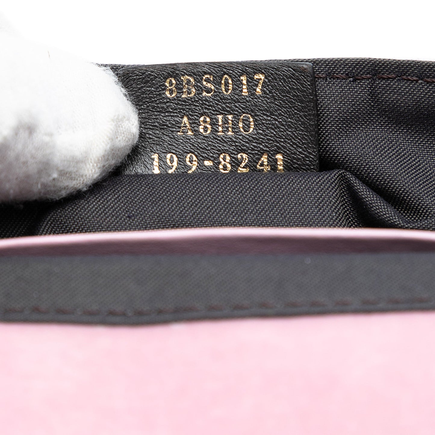 Fendi Mini Zucca Embossed Velvet Baguette Satchel