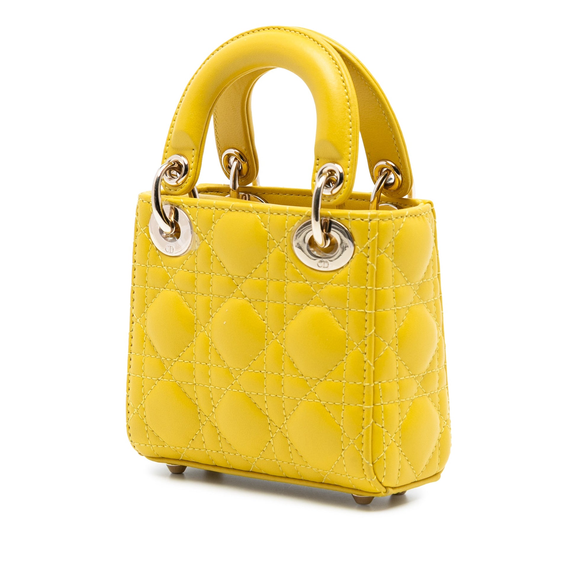 Dior Micro Lambskin Cannage Lady Dior
