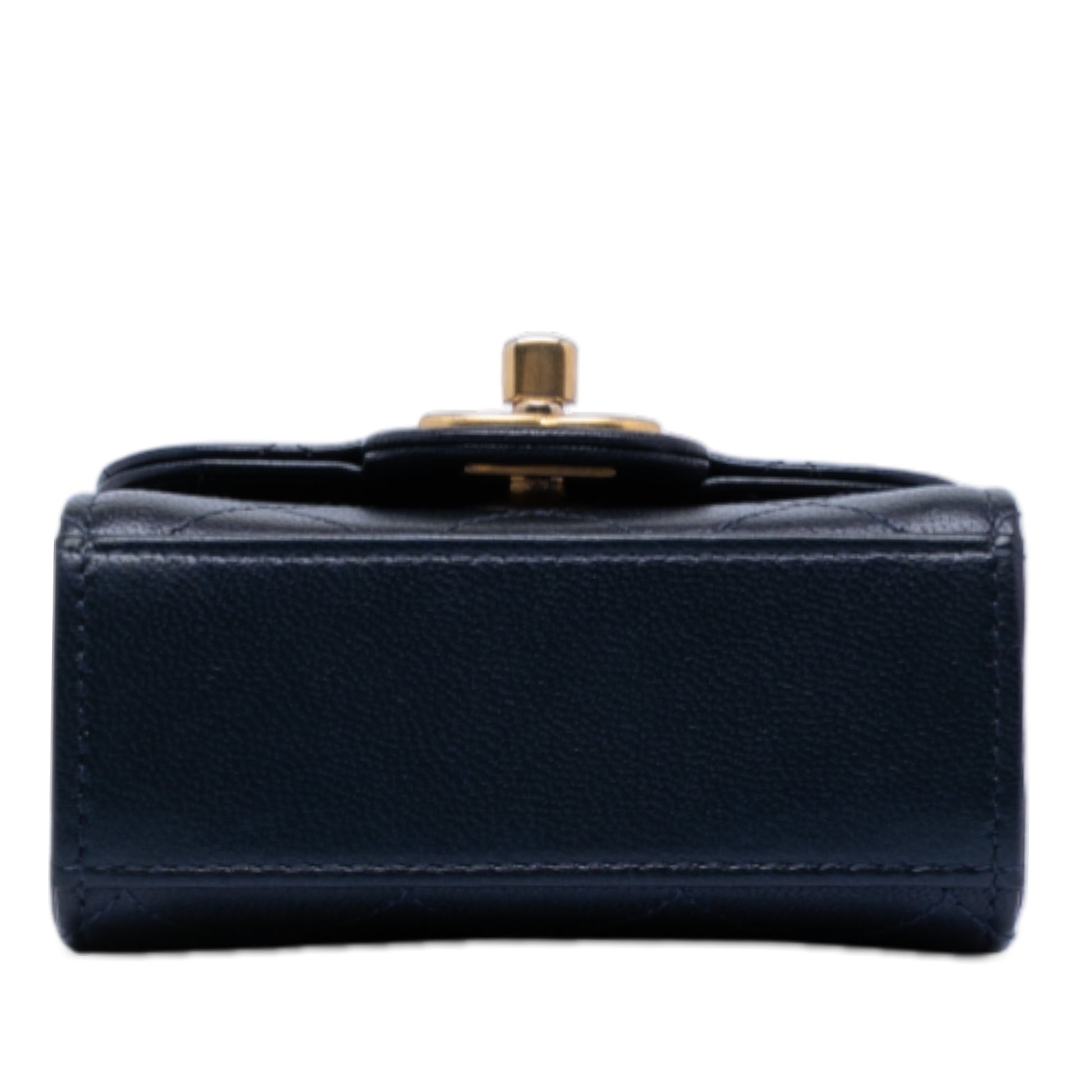 Chanel Mini Goatskin Chic Pearls Clutch On Chain