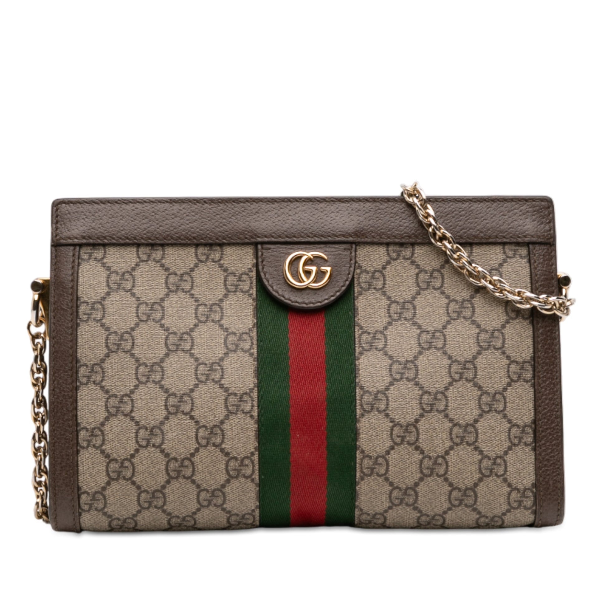 Gucci Small GG Supreme Web Ophidia Chain Crossbody