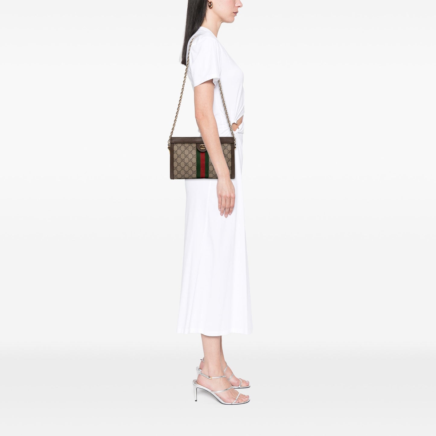 Gucci Small GG Supreme Web Ophidia Chain Crossbody