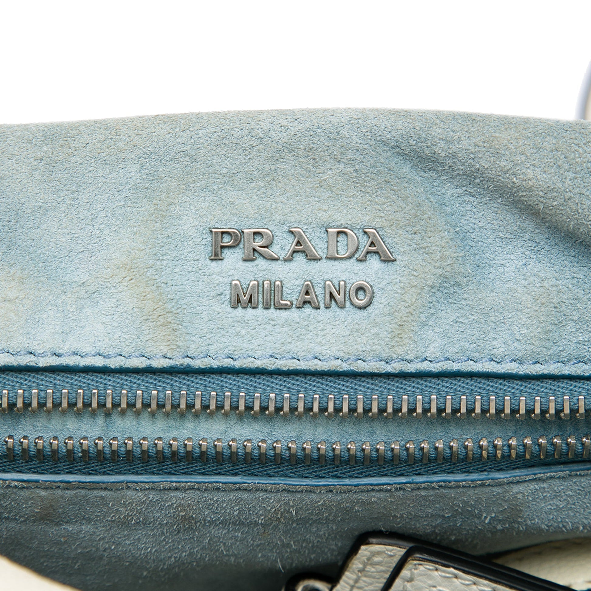 Prada Glace Calfskin Studded Etiquette Flap