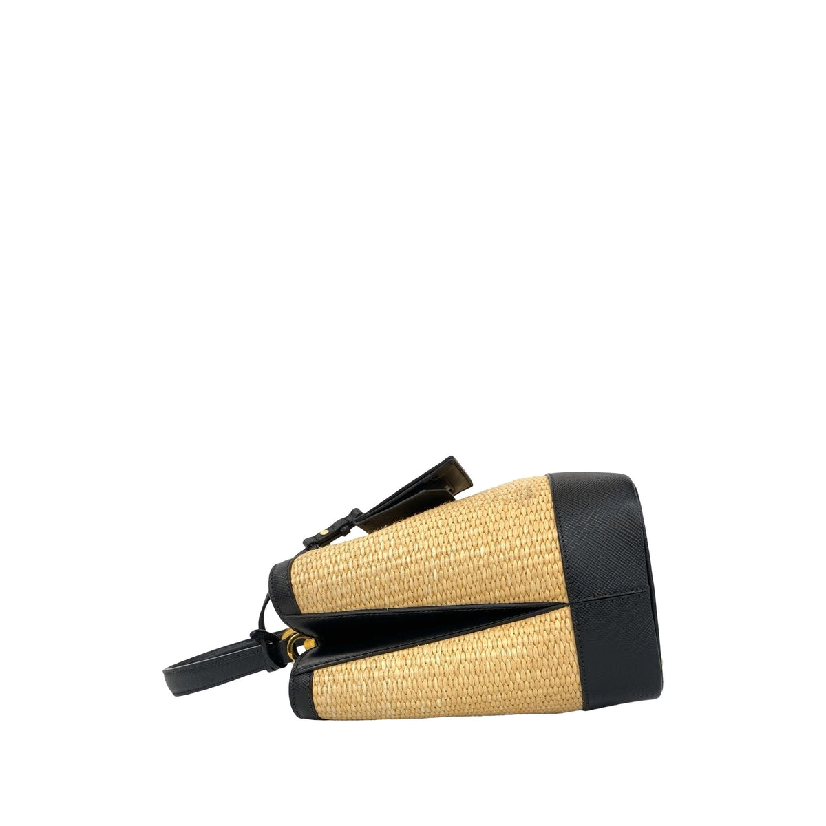 Prada Panier Bucket Bag — Beige
