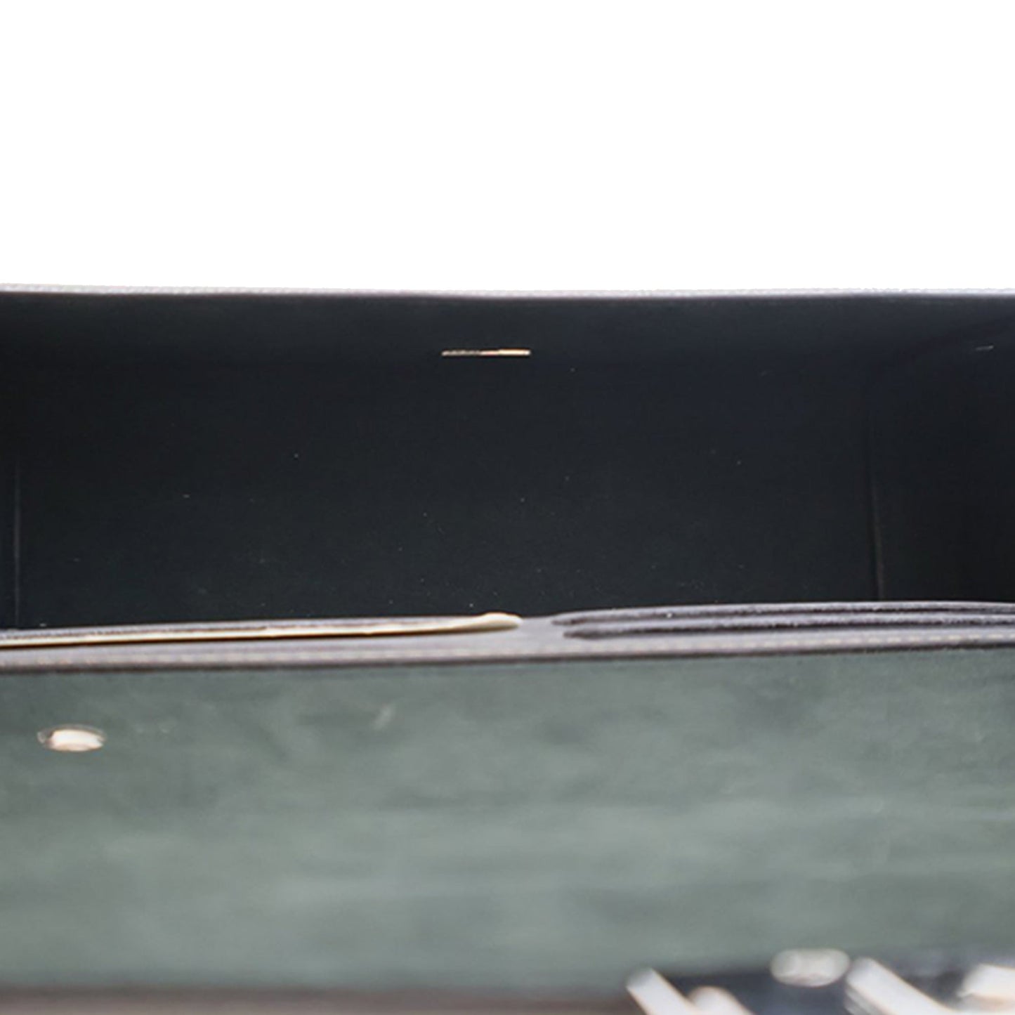 Fendi Zucca Calfskin Soft Trunk Baguette Satchel