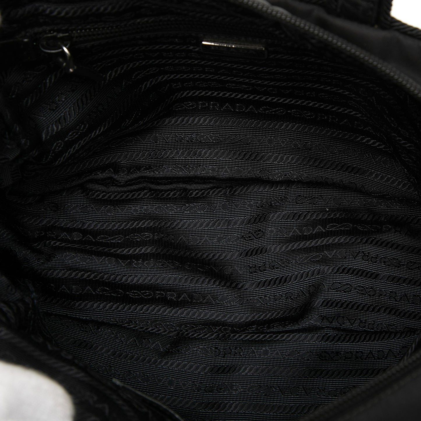 Prada Tessuto Tassel Handbag