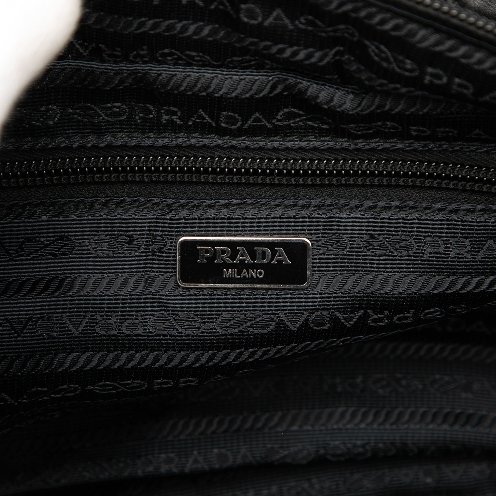Prada Tessuto Tassel Handbag