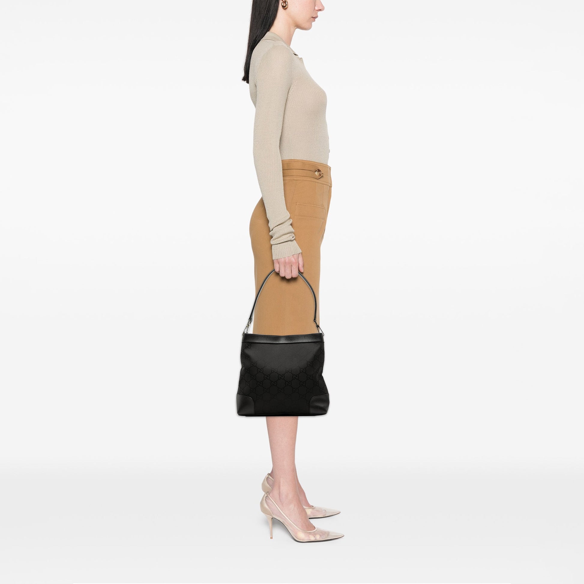 Gucci GG Nylon Shoulder Bag