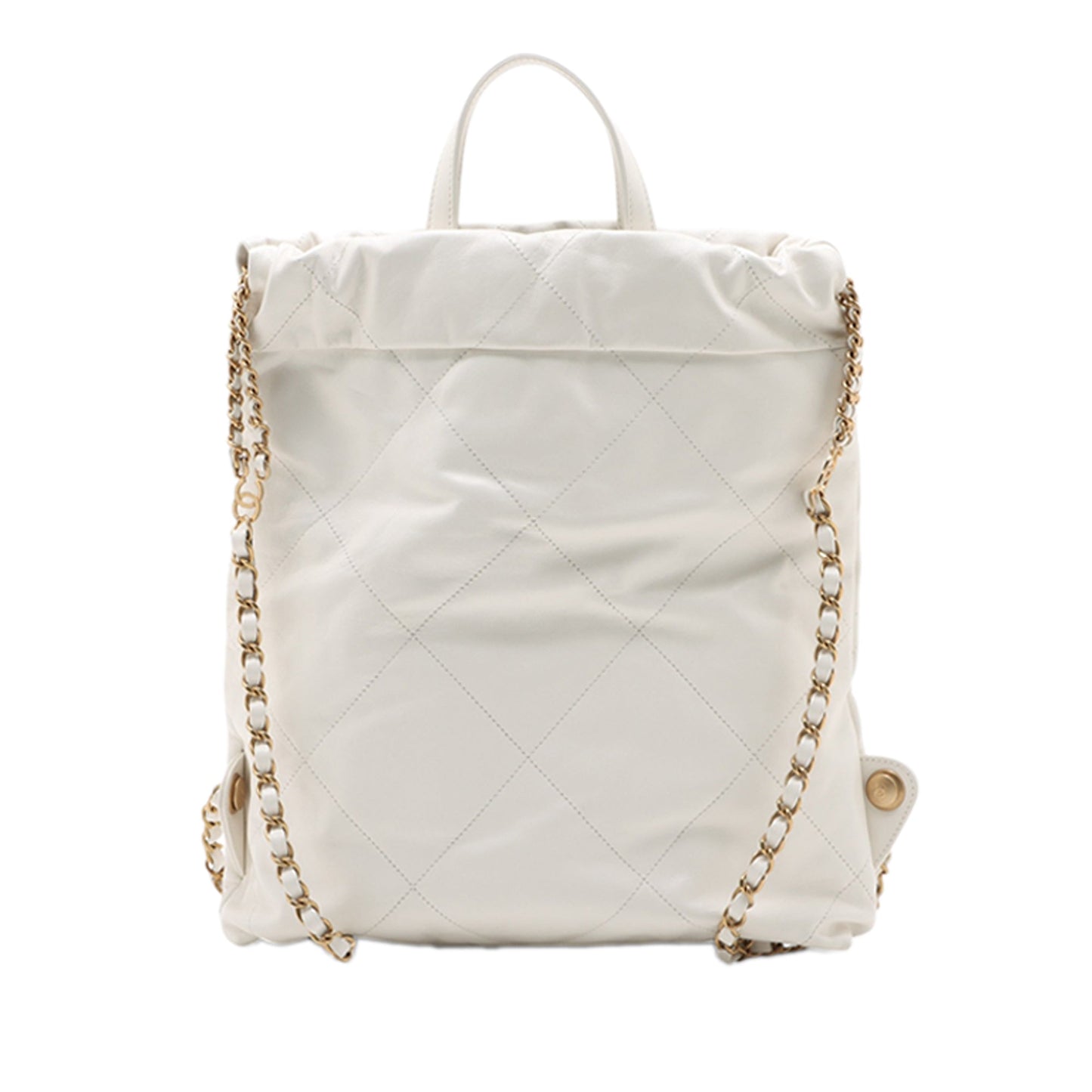 Chanel Shiny Calfskin Chanel 22 Drawstring Backpack