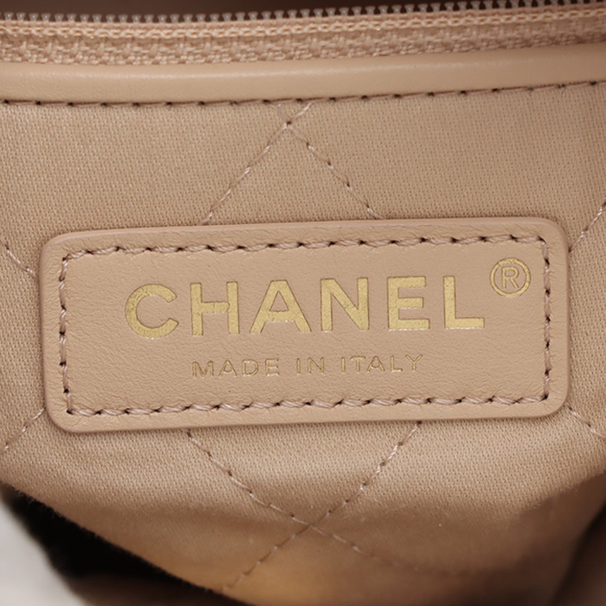 Chanel Shiny Calfskin Chanel 22 Drawstring Backpack