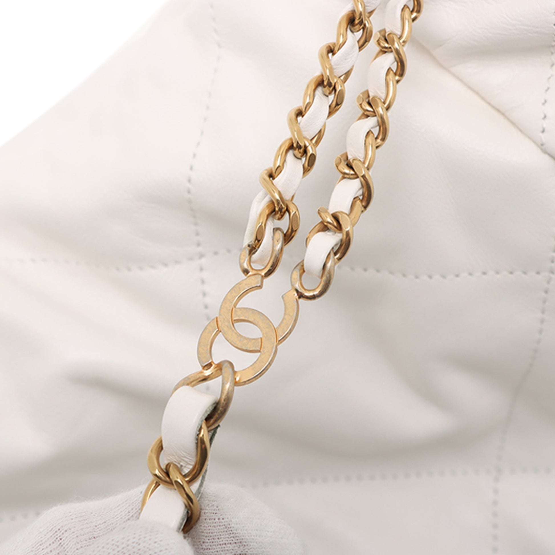 Chanel Shiny Calfskin Chanel 22 Drawstring Backpack