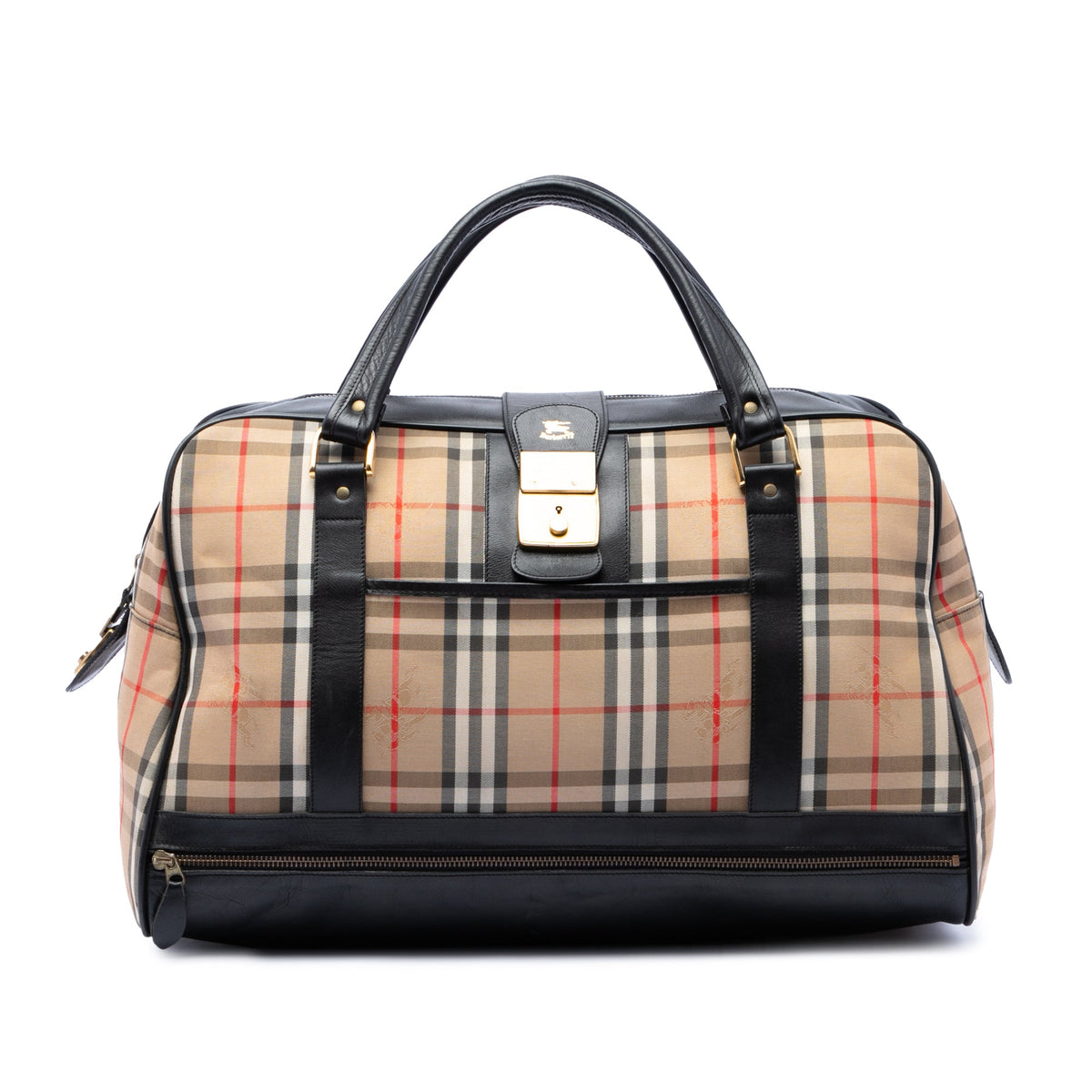 Burberry Haymarket Check Canvas Travel Bag