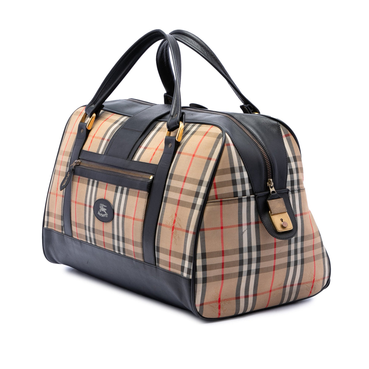 Burberry Haymarket Check Canvas Travel Bag