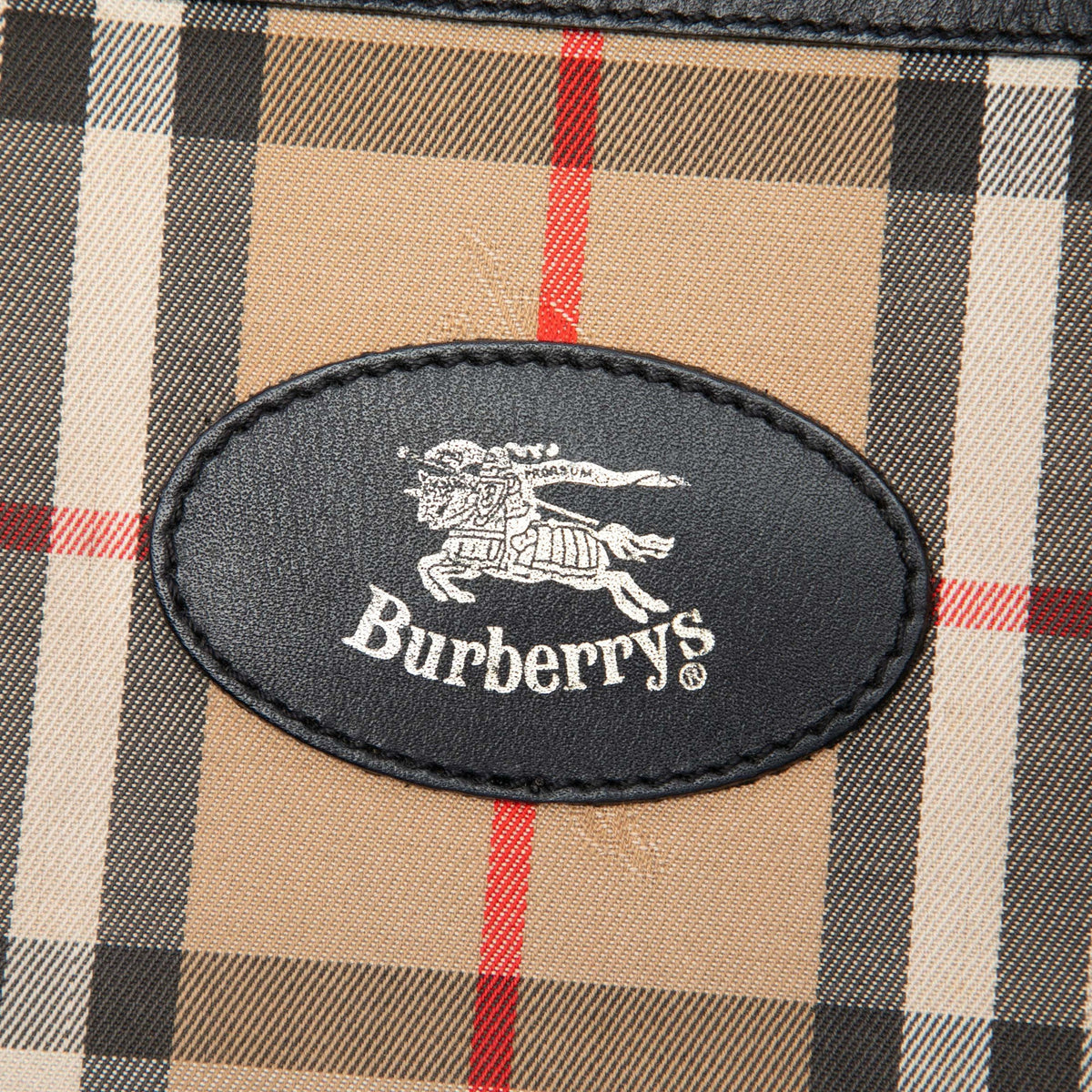 Burberry Haymarket Check Canvas Travel Bag