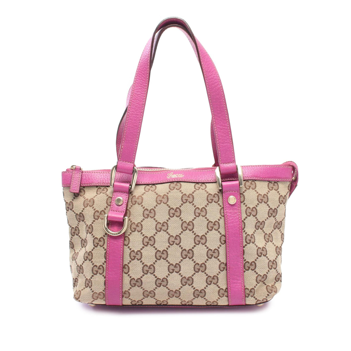 Gucci GG Canvas Abbey D Ring Tote — Beige