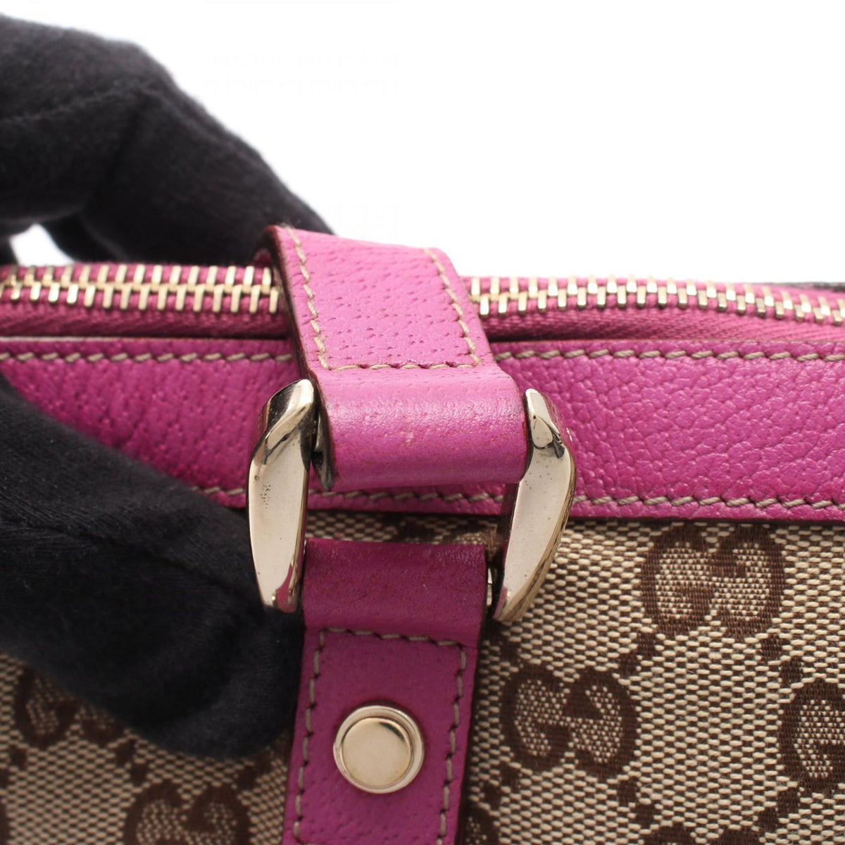 Gucci GG Canvas Abbey D Ring Tote — Beige