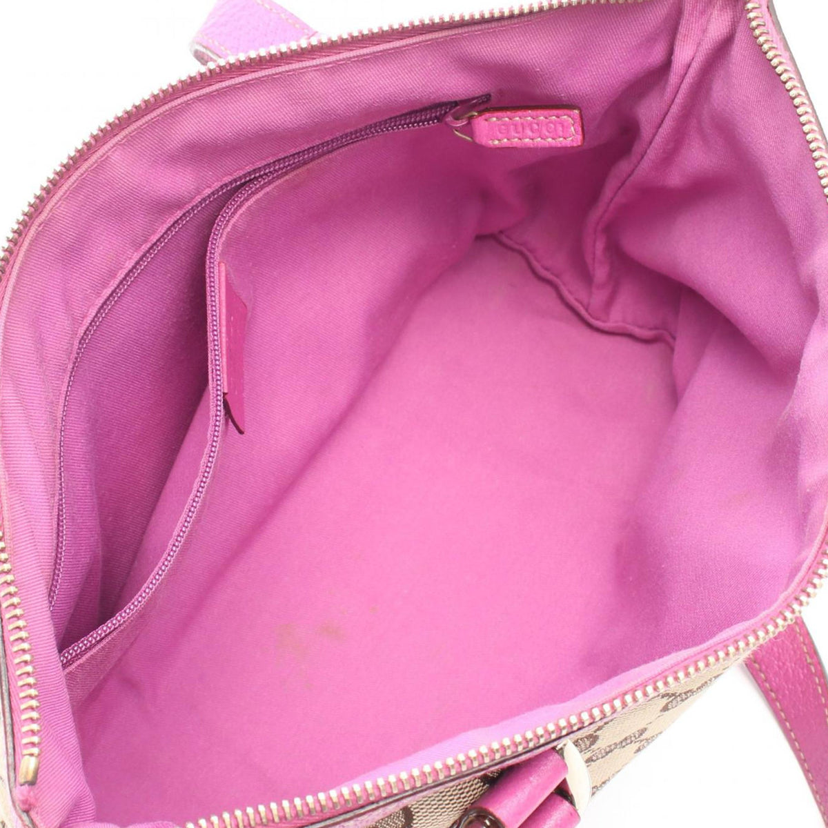 Gucci GG Canvas Abbey D Ring Tote — Beige