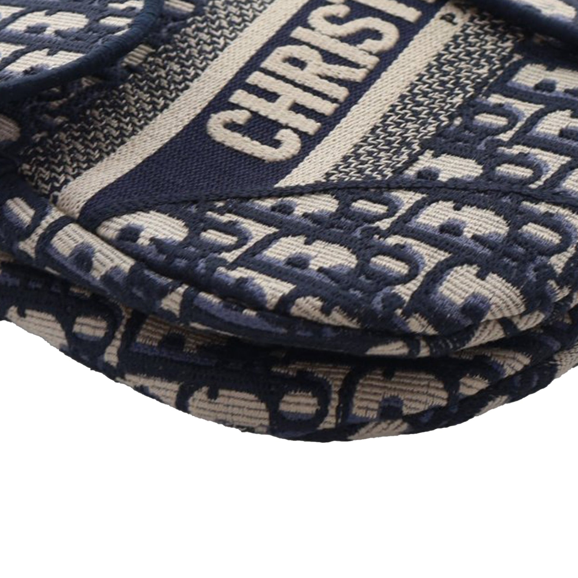 Dior Oblique Embroidered Canvas Saddle Bag