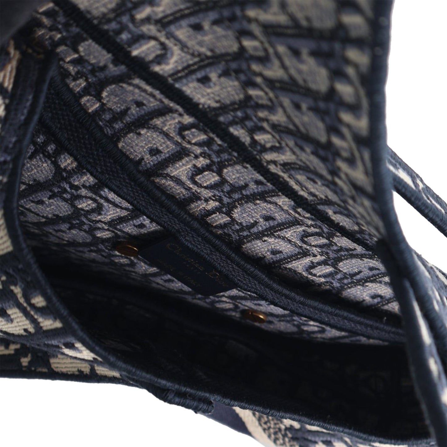 Dior Oblique Embroidered Canvas Saddle Bag