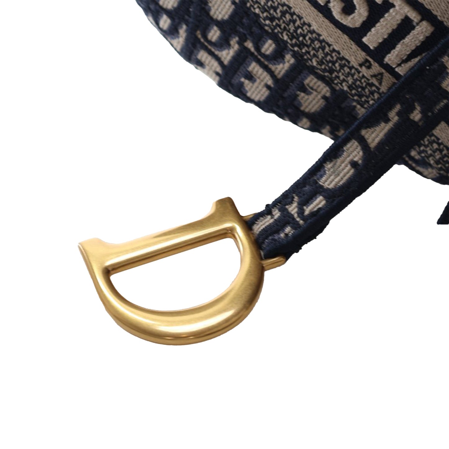 Dior Oblique Embroidered Canvas Saddle Bag